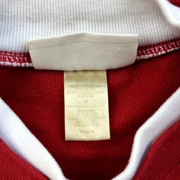 Vintage Cat Sweatshirt Womens Medium Red Rhinestone Grandma Kitten Funny 90s - Picture 6 of 11